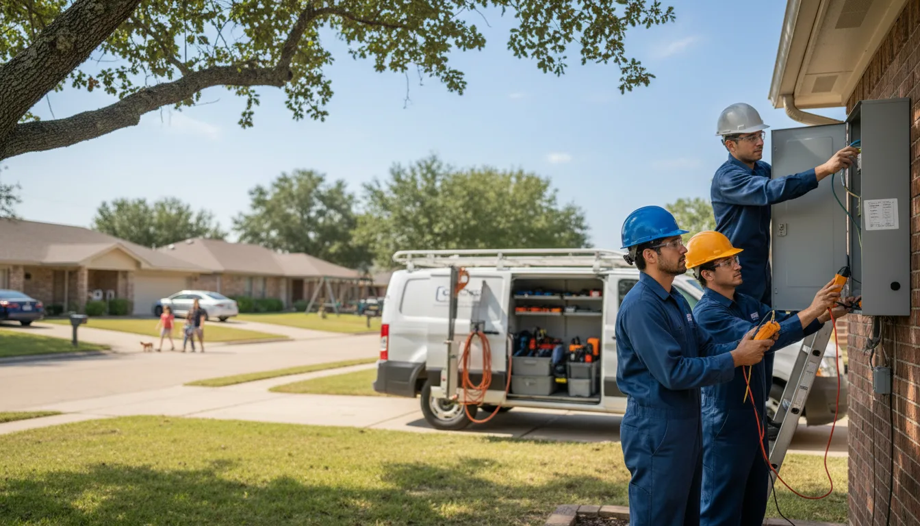 Certified electrician providing emergency electrical services in Trumbull, NE